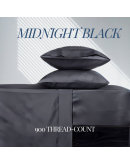 Katin Life【Midnight Black | 4 IN 1 Bedset | 100% Pure Egyptian Cotton】